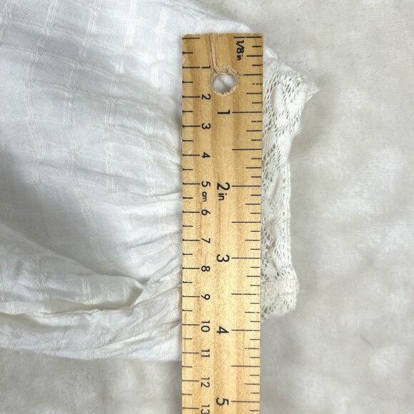 Zara Lace Cotton Blouse: Women's Romantic Peasant Top with Balloon Sleeves - Picture 11 of 12